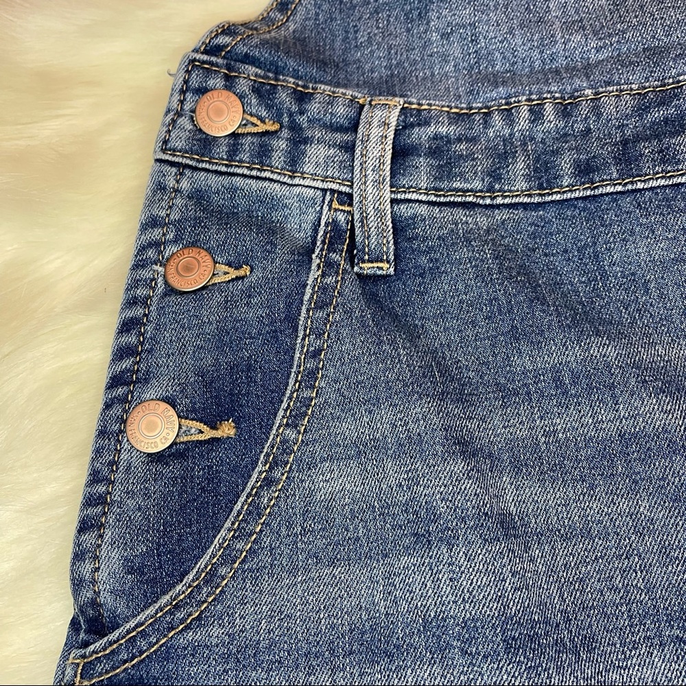Old Navy Denim Coverall/Overall Shorts - Picture 7 of 15